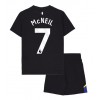 Everton Dwight McNeil #7 Tredjedraktsett Barn 2025-26 Kortermet (+ korte bukser)
